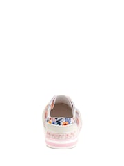 Rocket Dog Jazzin Malden Floral Cotton White Trainers - Image 3 of 7