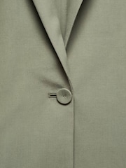 Mango Green Pockets Suit Blazer - Image 7 of 7