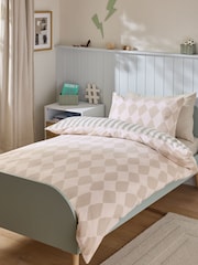 Sage Stripe Harlequin Supersoft Brushed 100% Cotton Duvet Cover and Pillowcase Set - Image 2 of 9