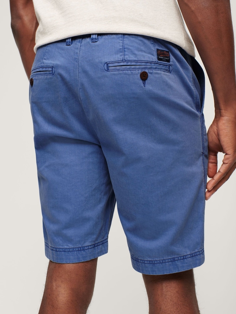 Superdry Light Blue Officer Chino Shorts - Image 2 of 7