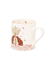 Cath Kidston Set of 4 Cream Oh My Heart Mugs - Image 3 of 3