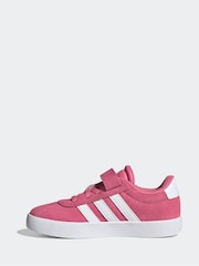 adidas Pink/White VL Court 3.0 Trainers - Image 2 of 9