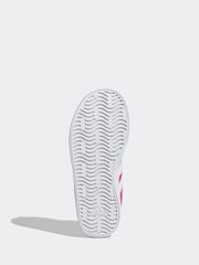 adidas Pink/White VL Court 3.0 Trainers - Image 7 of 9