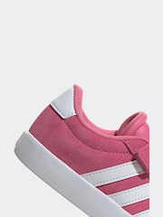 adidas Pink/White VL Court 3.0 Trainers - Image 8 of 9