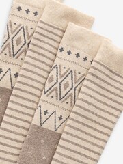 Neutral Welly Socks 2 Pack - Image 4 of 6
