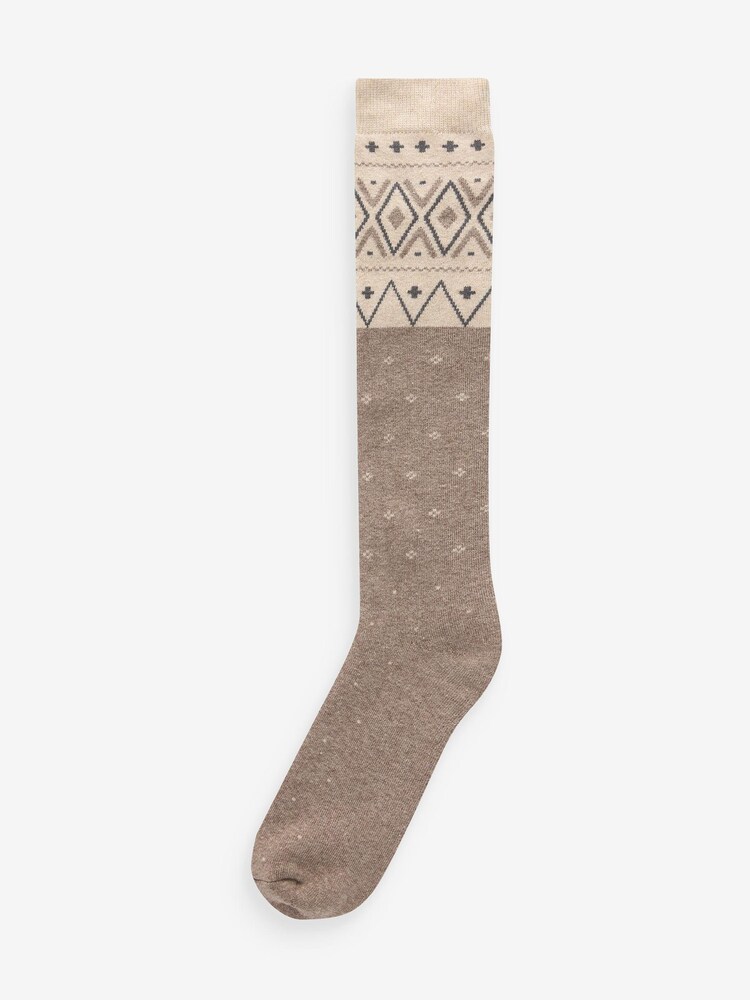 Neutral Welly Socks 2 Pack - Image 6 of 6