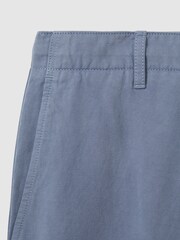 Azul fuerza aérea - Pantalones cortos con cordón interno de mezcla de lino de algodón Ezra de Reiss - Imagen 6 de 6