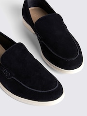 MOSS Blue Lewisham Suede Casual Loafers - Image 5 of 5