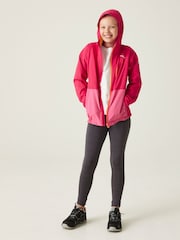 Regatta Light Pink Kids Highton VI Waterproof Jacket - Image 1 of 7