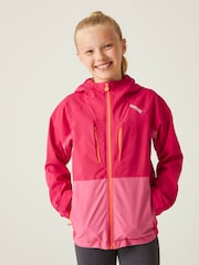 Regatta Light Pink Kids Highton VI Waterproof Jacket - Image 3 of 7