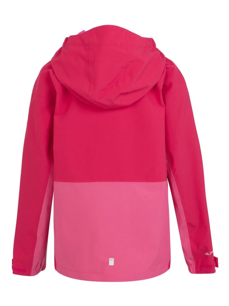 Regatta Light Pink Kids Highton VI Waterproof Jacket - Image 6 of 7