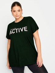 Yours Curve Black Active Top - Image 1 of 5
