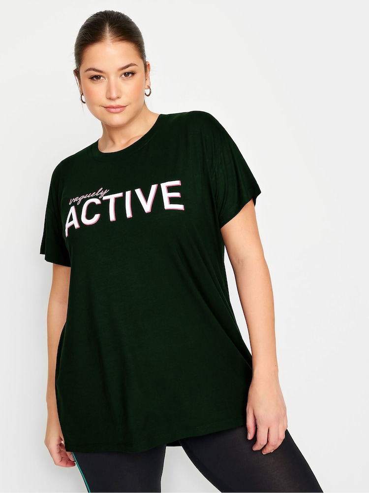 Yours Curve Black Active Top - Image 1 of 5