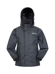 Mountain Warehouse Black Kids Pakka II Waterproof Jacket - Image 1 of 5