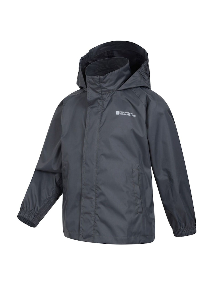 Mountain Warehouse Black Kids Pakka II Waterproof Jacket - Image 4 of 5