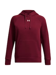 Under Armour Red Rival Fleece Hoodie - Image 4 of 5