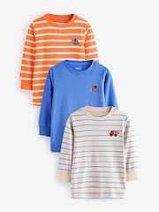 Multicolor - Pack de 3 camisetas de manga larga (3 meses-7 años) - Imagen 1 de 7