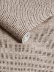 Graham & Brown Stone Rustic Weft A4 Sample - Image 3 of 3