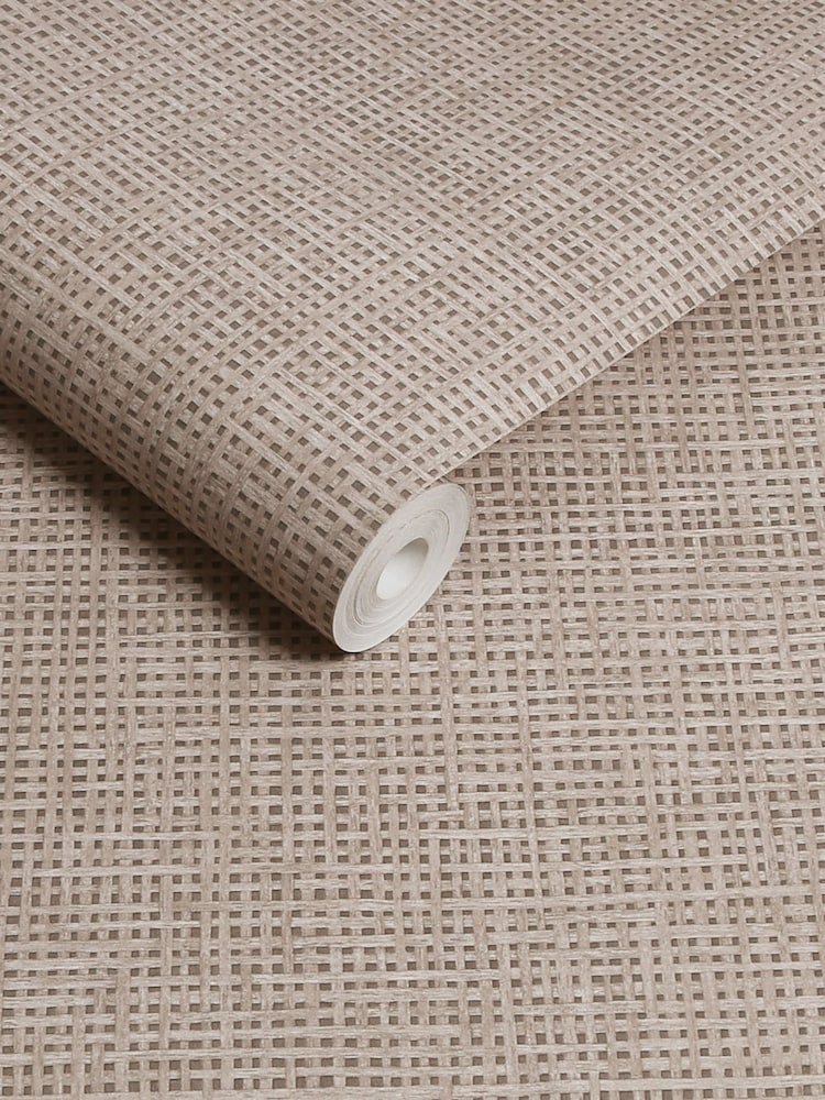 Graham & Brown Stone Rustic Weft A4 Sample - Image 3 of 3