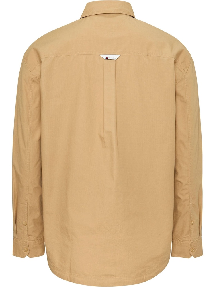 Tommy Jeans Beige 100% Cotton Shirt - Image 2 of 3