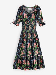 Cath Kidston Rose 100% Cotton Short Sleeve Tea Dress - Image 5 of 8