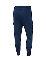 Nike Blue Club Cargo Joggers - Image 8 of 8