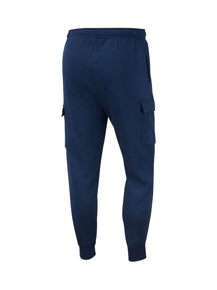 Nike Blue Club Cargo Joggers - Image 8 of 8