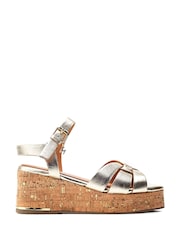 Moda in Pelle Poppiee Woven Two Part Wedge Sandals - Image 1 of 4