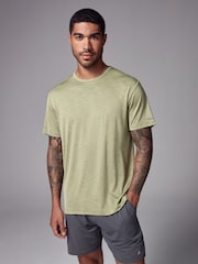 Sage Green Active Gym Training T-Shirt - Image 4 of 9