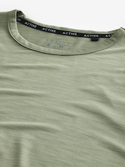 Sage Green Active Gym Training T-Shirt - Image 9 of 9