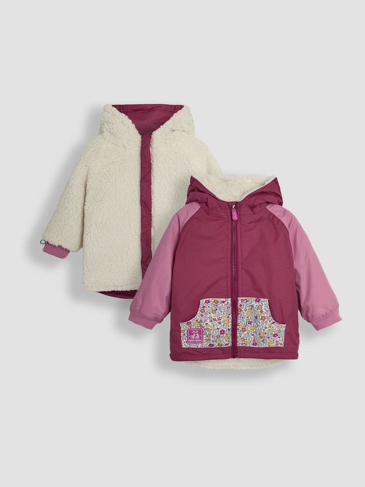 Двусторонняя куртка в стиле колор блок JoJo Maman Bébé - Изображение 1 из 7