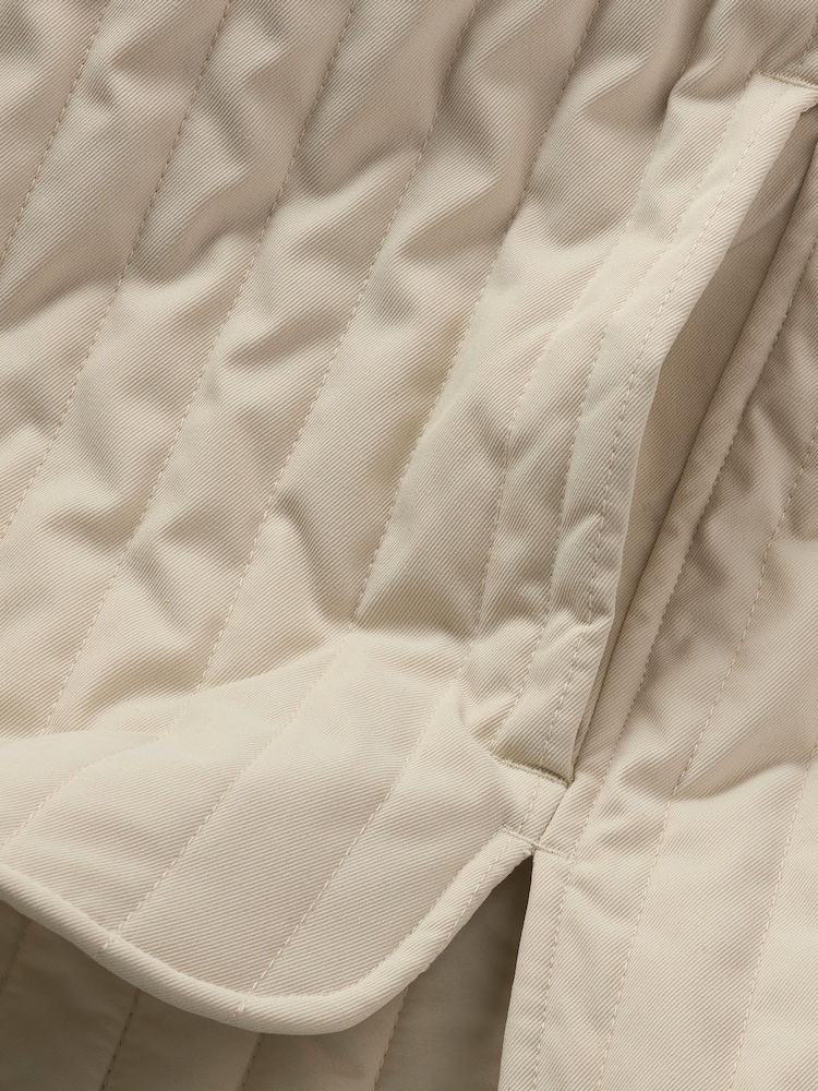 Tommy Jeans Natural Quilted Overshirt - Image 3 of 3 Tommy Jeans Natural Quilted Overshirt - Image 3 of 3