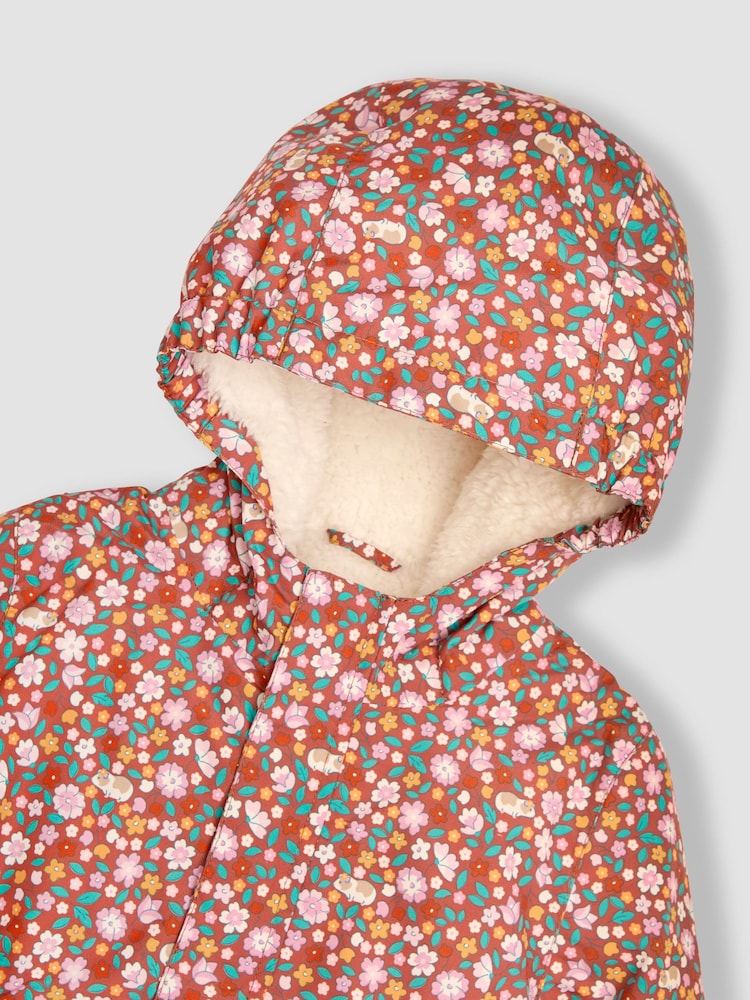 JoJo Maman Bébé Hooded Cosy Lined Printed Parka - Bild 3 von 3 JoJo Maman Bébé Hooded Cosy Lined Printed Parka - Bild 3 von 3