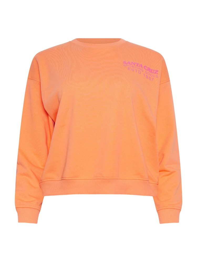 PixieGirl Petite Orange Santa Cruz Slogan Sweatshirt - Image 6 of 6