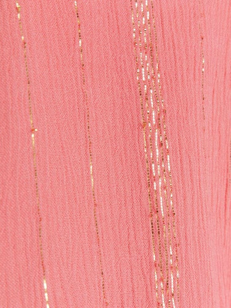 River Island Pink Mini Girls 100% Cotton Coral Sparkle Tiered Dress - Image 4 of 4