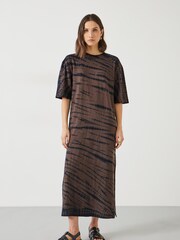 Hush Brown Addie Midi T-Shirt Dress - Image 1 of 1