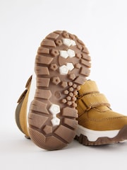 Tan Brown Touch Fastening Warm Lined Hiker Boots - Image 3 of 5