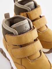 Tan Brown Touch Fastening Warm Lined Hiker Boots - Image 4 of 5
