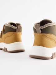 Tan Brown Touch Fastening Warm Lined Hiker Boots - Image 5 of 5