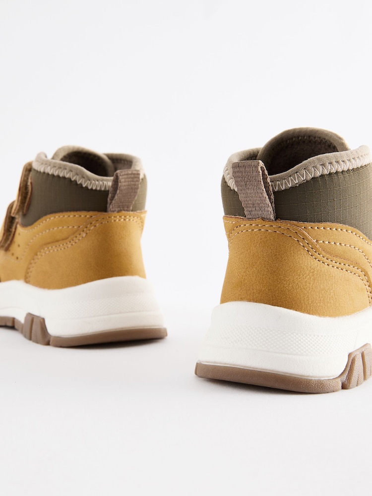 Tan Brown Touch Fastening Warm Lined Hiker Boots - Image 5 of 5