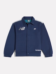 New Balance Blue Premium Bomber Jacket - Image 1 of 5