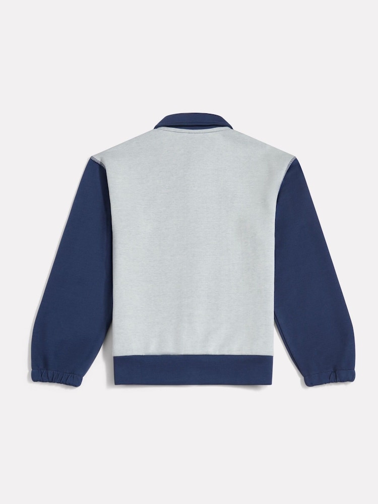 New Balance Blue Premium Bomber Jacket - Image 2 of 5