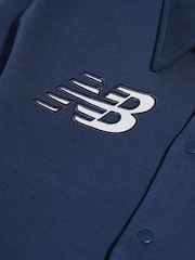 New Balance Blue Premium Bomber Jacket - Image 3 of 5