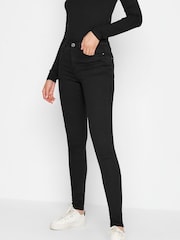 Long Tall Sally Black Ava Stretch Skinny Jeans - Image 1 of 5