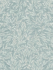 Graham & Brown Blue Salix Leaves Breathe Wallpaper Sample - Image 2 of 3