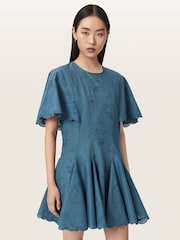 AllSaints Blue Corla Dress - Image 2 of 7