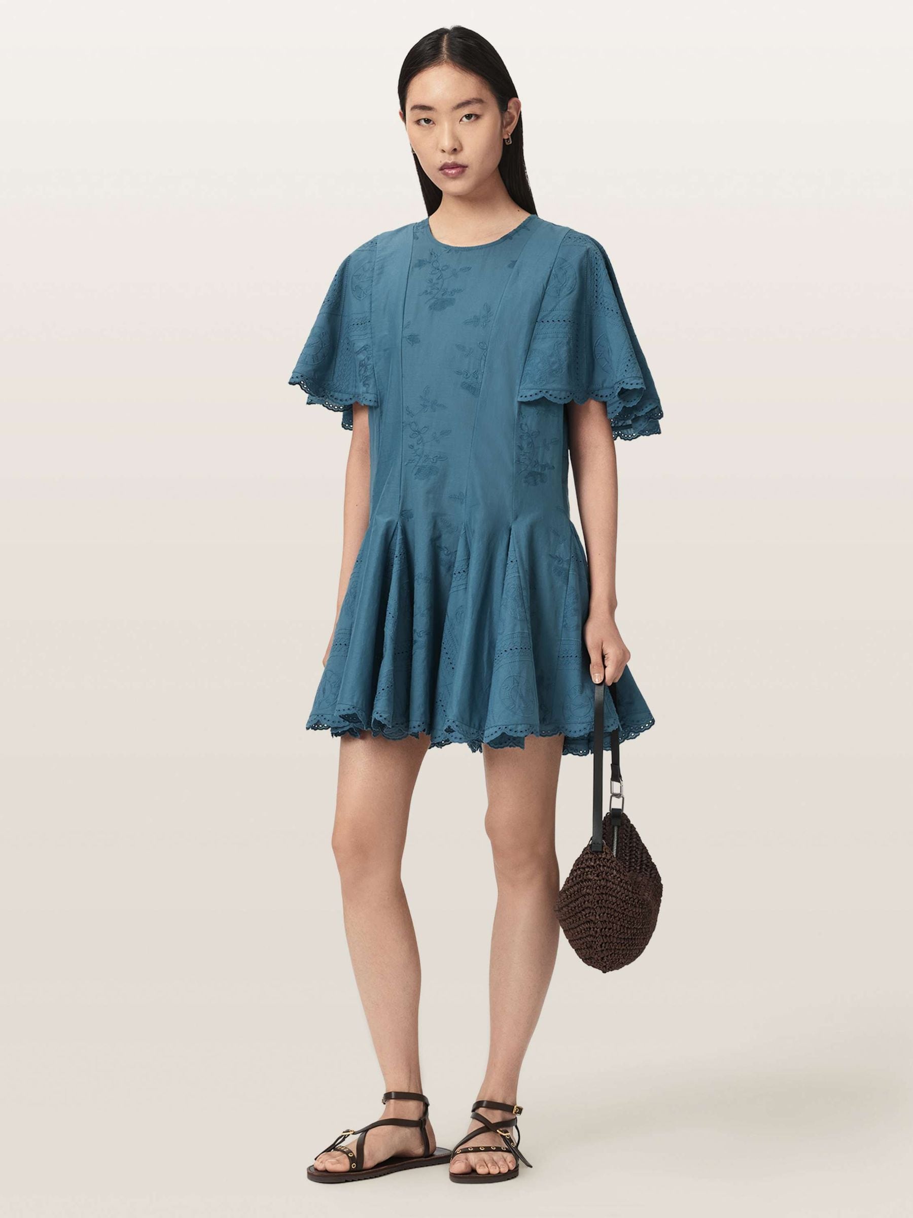 all saints dress AllSaints Lala printed maxi in origin floral brown neckline is accentuated with drawstring ruching at the bust Allsaints Alexia Isabella Dress In