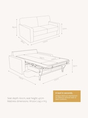 Jay-Be Luxe Velvet Saffron Yellow Linea 2 Seater Sofa Bed - Image 6 of 6
