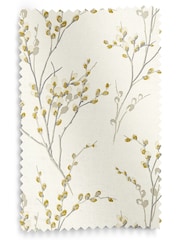 Laura Ashley Ochre Yellow Pussy Willow Made to Measure 100% Cotton Roman Blinds - Image 6 of 6
