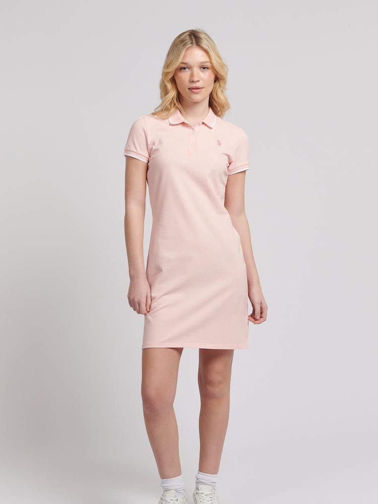 وردي - فستان بولو نسائي من U.S. Polo Assn. - Image 5 of 8